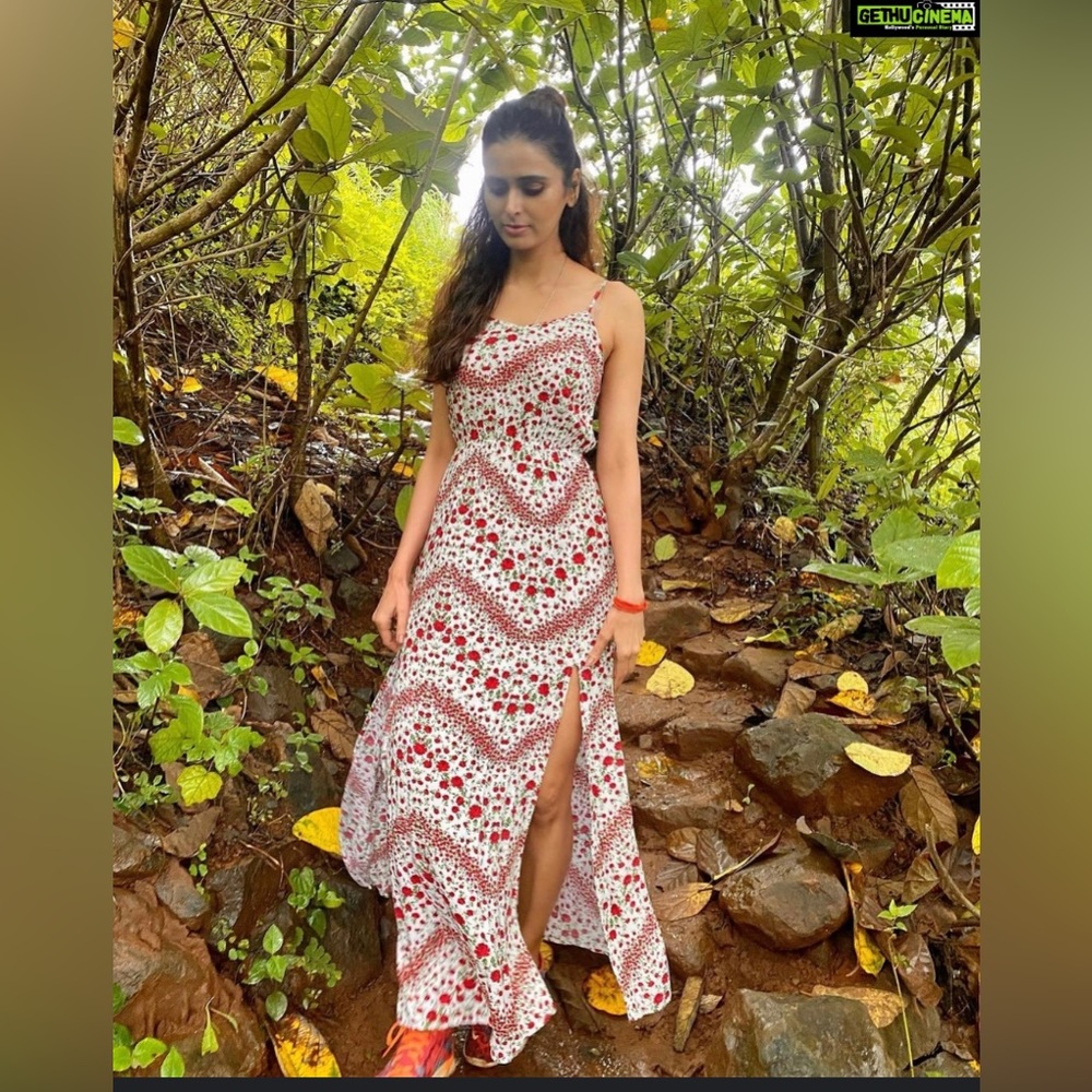 H&M Rose Bud Maxi Slip Dress